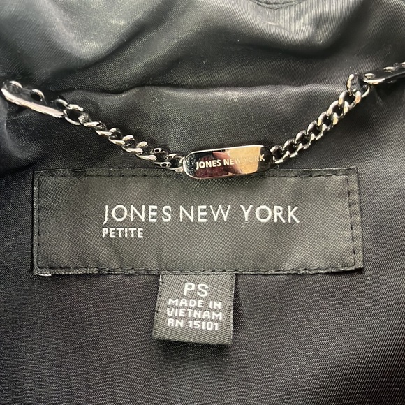 Jones New York Button Down Tie Waist Trench Coat - Picture 6 of 8